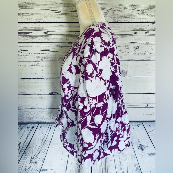 Women’s Size 22W Jacket Chadwick’s Floral Button Down Silky Liner Soft Textured - Picture 7 of 11